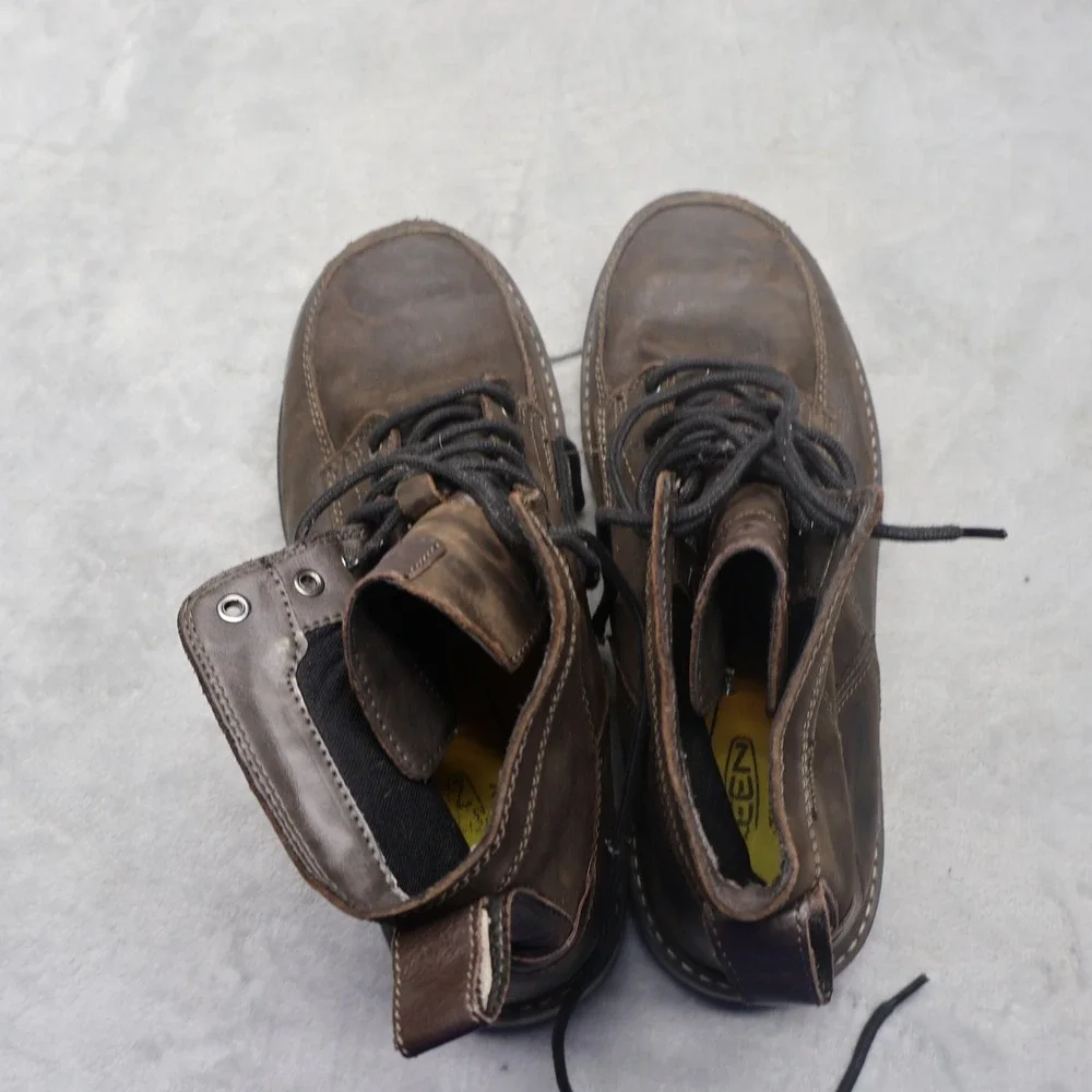 KEEN Mens 12D Work Boots Brown‎ San Jose 6